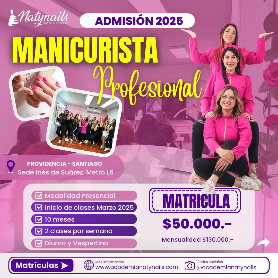 Matrícula Manicurista Profesional 2025