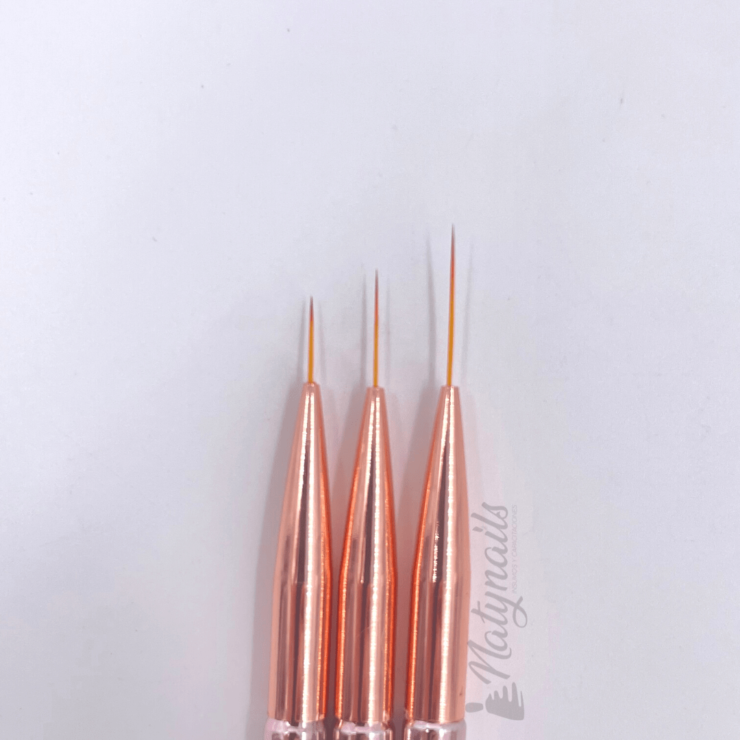 SET PINCELES LINERS GOLDEN ROSE X3