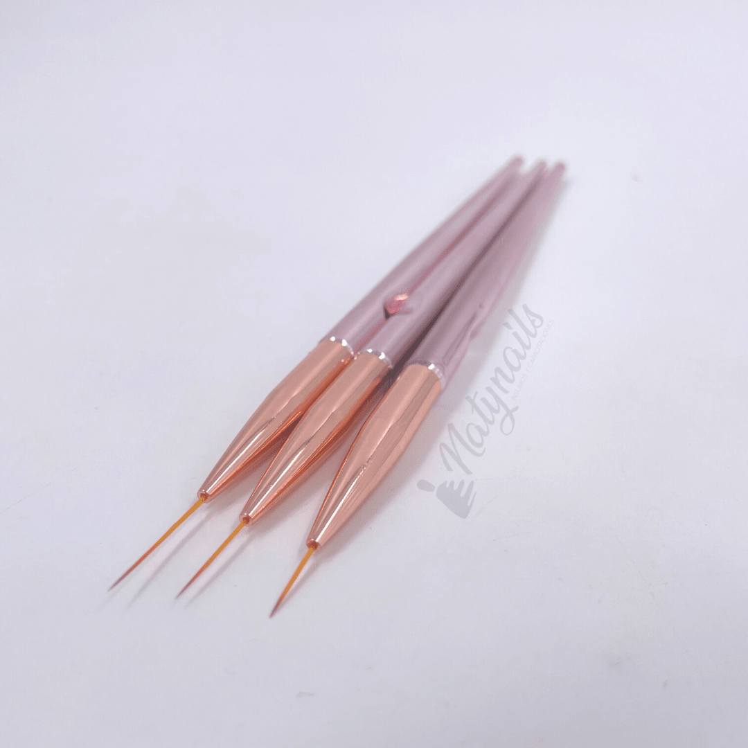 SET PINCELES LINERS GOLDEN ROSE X3