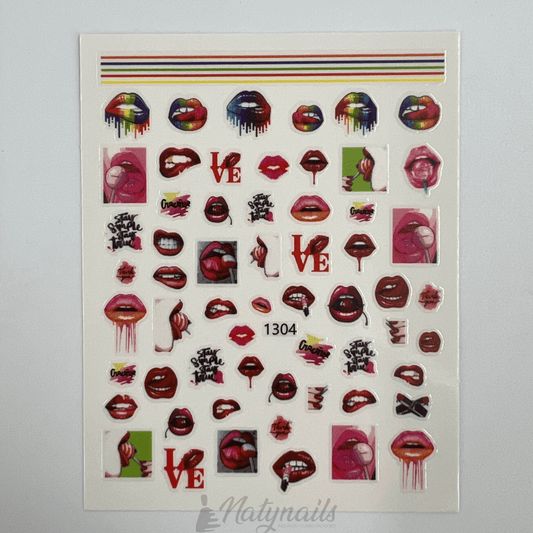 STICKERS #1304 LABIOS