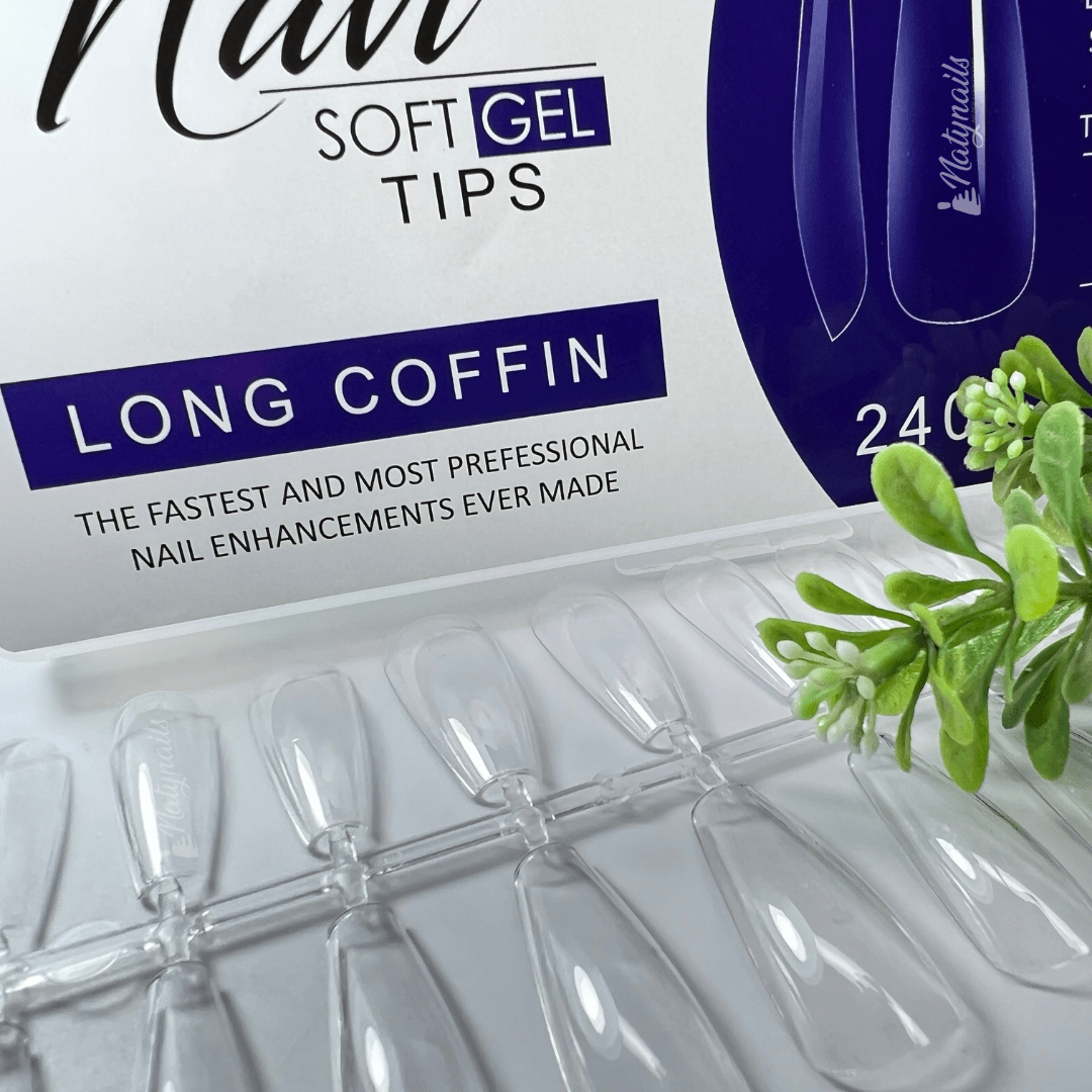 SOFT GEL NAVI LONG COFFIN 240PCS