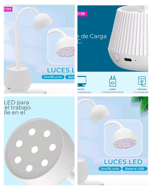 LAMPARA LED SOFT GEL RECARGABLE 18W